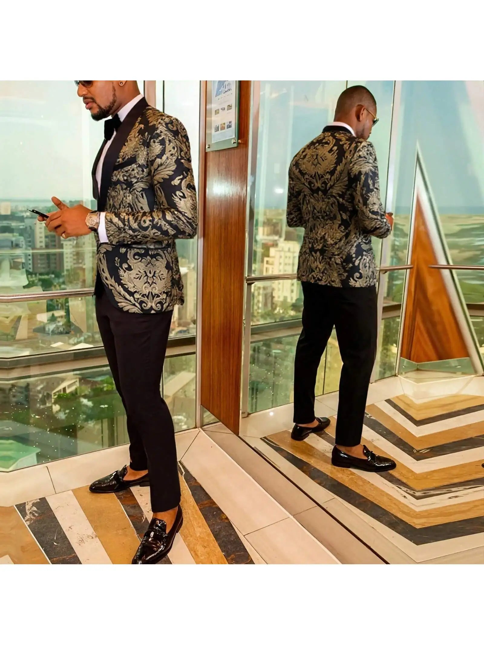 Men's Sport Coats & Blazers Shawl Lapel One Button Slim Fit Long Sleeve Jacket Tuxedo Party Dinner Wedding Blazer